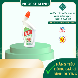 Nước tẩy rửa toilet Gift siêu sạch Hương Bạc Hà 600ml