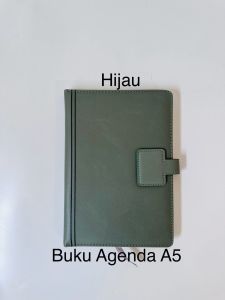 Buku Agenda A5 Notebook Diary Book Jurnal Garis Cover Bahan Kulit Klip Magnet Buku Catatan D1-017
