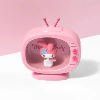 (SG Seller) Kawaii Sanrio Anime Figure Cinnamoroll My Melody Hello Kitty Night Light Desktop Tv Model Decorate Cartoon Lamp Bedroom Sleep Lamp Desktop Decoration Girl Gift-PL63