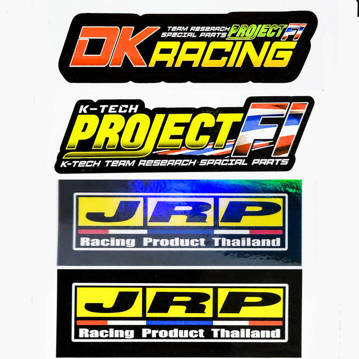 Waterproof Thai Sticker Decals - JRP OkRacing ProjectFi KingDrag Design ...