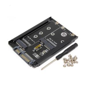 2.5inch Solid Disk Enclosure Adapter Double Slots Support For M.2 And mSATA SATA3 6Gbps Fast Speed Transfer