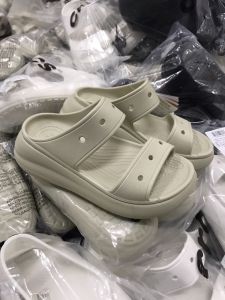 Dép Lê Cross clasic Crush cao 7cm cho nữ chuẩn xịn full box tặng 14 sticker màu kem