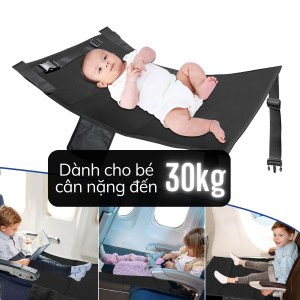 Mở rộng ghế thành chỗ nằm cho trẻ em đi máy bay ô tô chỗ để chân dễ dàng lắp ráp xếp gọn mang đi