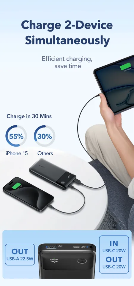 Anker Power Bank A1388 22.5W 10000mAh Anker A1388 Powercore 10000mAh 22.5W Power Bank