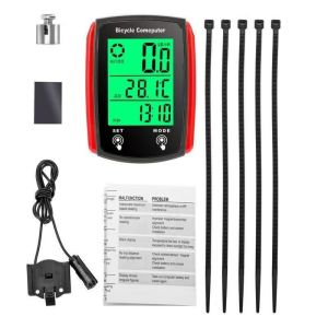 MUSASI Màn hình cảm ứng Máy tính cho xe đạp Đèn nền LCD Không dây Đồng hồ đo xe đạp không dây Chống thấm nước Đồng hồ đo quãng đường xe đạp dành cho xe đạp địa hình