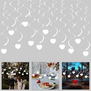 Hình trái tim lãng mạn dây treo xoắn ốc trang trí các Bộ Truyền Phát cho ngày của mẹ và trang trí tiệc kỷ niệm Cung cấp 30 miếng