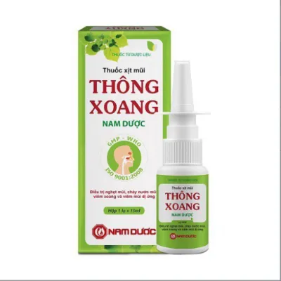 dung dịch xịt mũi Thông Xoang nam dược Thông xoang đau đầu trán làm giảm viem mũi viem xoang