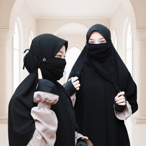 Alsyahra Exclusive Masker Cadar Masdar Raudhah Jetblack