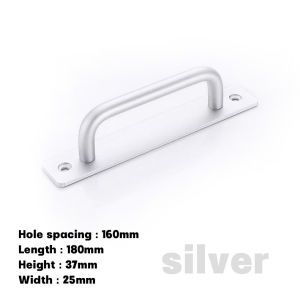 High-grade aluminum alloy material handle/Black/Gold 128mm/160mm/ Wardrobe/cabinet/Door (1pcs)