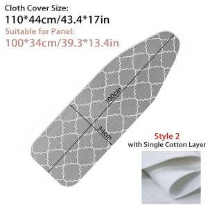 CAYCXT SHOP 1Pcs With Elastic Edge Ironing Board Cover Stain Resistant Thick Cotton Padding Ironing Cover Durable Cloth Cover Iron Heat Shield For Ironing Table