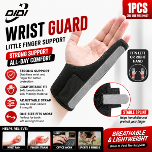 DIDI 1PCS Finger Clamp Little Finger Strap Fingers Aluminum Plate Supported Tendon Sheath Gloves Protective Little Finger Wrist Guard