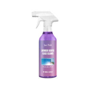 【Ready Stock】Jue Fish Glass Cleaner Spray 100ml – Streak-Free Mirror & Window Cleaner, Effective Stain Remover with Lavender Scent, Household Glass Care