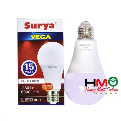 Bohlam Lampu LED Putih Surya Vega Lampu LED Bulb 15 Watt