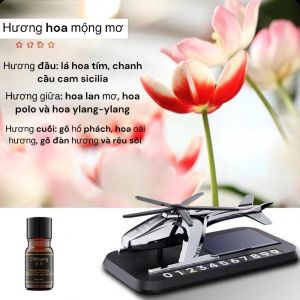 Bảng Số Điện Thoại Năng Lượng Mặt Trời Hình Máy Bay Trực Thăng Tặng Tinh Dầu Kèm Nước Hoa Gắn Taplo Ô Tô