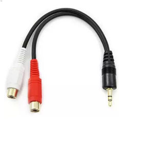 Cáp chuyển jack 3.5 ra hoa sen - Cáp chuyển đổi jack 3.5 sang 2 AV - Jack 3.5 Male to 2 RCA Female