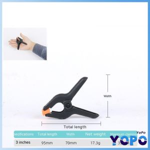 YoPo Nylon Spring Clamp Wood working Backdrop Clip / Holder 3" 4" 6"