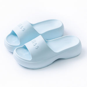 [Free Shipping] Thick-soled slippers for women suitable for summer indoor bathroom use outdoor wear beach high-heeled comfortable sandals