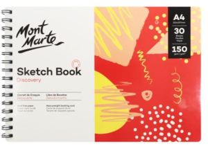 Mont Marte Sketch Book 30 Sheets 150GSM  SketchBook A5/A4/A3/A2 Sketching Drawing Book Fine Art Painting