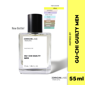 OriginLab GU-CHI GUILTY MEN Premium Inspired Scent for Men - Long Lasting Fragrance Travel Size Perfume 55ml/10ml/4ml