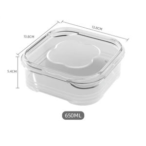 GO356 Kotak Transparan Organizer Penyimpanan Ikan Daging Bahan Makanan