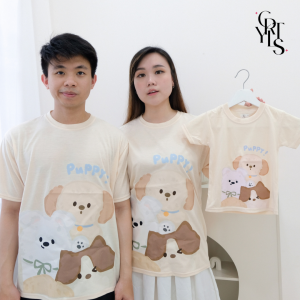 CAROTYLES S Kaos Couple Keluarga CRTYLS ZOO Wanita Lengan Pendek Katun