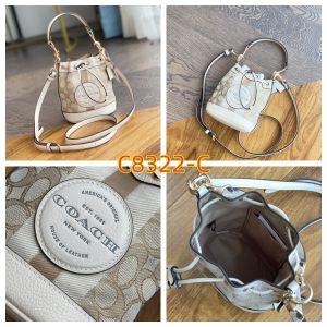 Origina bag Lady Dempsey series mini crossbody shoulder bag with drawstring handle and bucket strap C8322