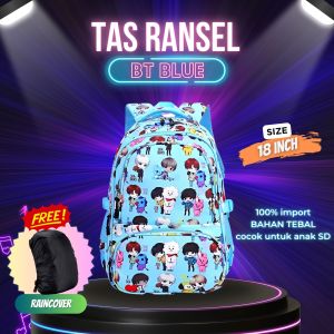 Tas Ransel anak sekolah SD gambar Kartun BTS