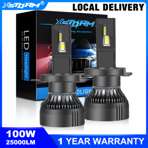XSTORM 2Pcs H4 LED H11 Headlight 100W Car Led H1  H7 LED Canbus 9005 HB3 9006 HB4 High Beam  25000LM Auto Lights Bulb 12-24V Automobiles Lampu