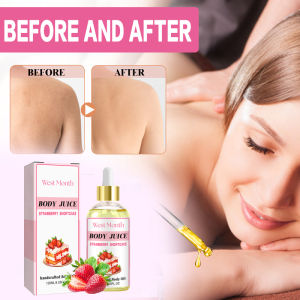 Original Strawberry Juice Massage Oil Body Care Oil Smooth Moisturizing Relax Repair Aromatherapy Relieve Dry Glowing Body Serum Aromatherapy Promotes Good Sleep Aroma Therapy Massage Oil
