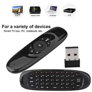 Air Mouse Keyboard 2.4Ghz 6-axis Sensor Backlit Dual-sided Remote Control 3-in-1 Keyboard Wireless Remote Control Gyroscope Android TV Controller for Windows/Mac OS/Linux/Android