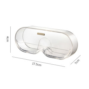 วิสัยทัศน์1ชิ้นแว่นตาติดผนังกล่องใส่ของแบบใสแท่นวางแว่นกันแดดแว่นตาชั้นเก็บของตู้โชว์กระจกตกแต่งตู้เสื้อผ้า