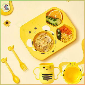 BabyShine Peralatan Makan Sendok & Garpu Untuk Anak: Mangkuk Piring BPA FREE