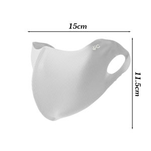 ป้องกัน Uv จากแสงแดดหน้ากากปิดหน้าผ้าไหมน้ำแข็งสำหรับผู้ชายและผู้หญิงหน้ากากกีฬาการปั่นจักรยานการวิ่งกลางแจ้งสำหรับฤดูร้อนปรับได้ระบายอากาศ