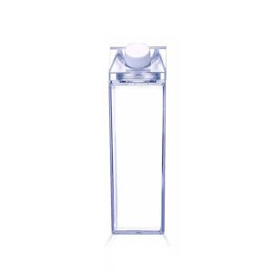 SHENEY 500/1000ml Outdoor Transparent Clear Leak-Proof Milk Carton Water Bottle Plastic Drinking Bottle