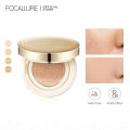 FOCALLURE Waterproof Long-Lasting Concealer Air cushion BB Cream Matte Natural Effect Soft Smooth BB Cushion Quick Touch-up Lightweight #GoldenAge Poreless. 