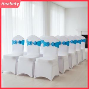 Heabety Căng Spandex Ghế Sash Đôi Bow Ribbon Cho Tiệc Đám Cưới Tổ Chức Sự Kiện Hội Trường Trang Trí Ghế