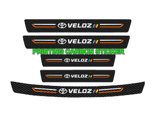 PRINT STIKER MOBIL TOYOTA VELOZ STICKER PENGAMAN PINTU DAN BAGASI MOBIL TOYOTA KARBON 3D PREMIUM