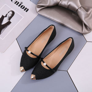 NI Slip-On Fashion Doll Shoes for Women Wedding Formal Office Wear for Stylish Footwear Doll Shoes Slip Flat Pointed Shoes Ladies Shoes (Add 1 Size ) #162