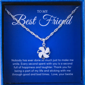 Dây Chuyền Bạc Tặng Bạn Thân Duy Hiển S990 Nguyên Chất Hình Chong Chóng 3D Mang Lại Năng Lượng Tích Cực Cho Người Đeo