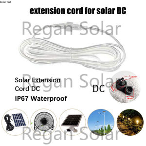 DC plug Solar charger extension cord for solar light solar extension cable 5m/10M/15M/20M cable 5m extension connector solar flood light waterproof cable 5m extension cord
