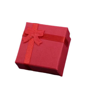 Murah Banget - Kotak Tempat Penyimpanan Hadiah Perhiasan Kalung Cincin / Kotak Cincin Bulat Pita / Kotak Pita / Jewelry Gift Box