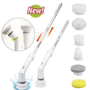 Sikat WC Elektrik/ Toilet Scrubber/6in1 Sikat Pembersih Listrik Sikat Pembersih Elektrik Tanpa Kabel Tahan Air portable Shower Lantai Kamar Mandi scrubber