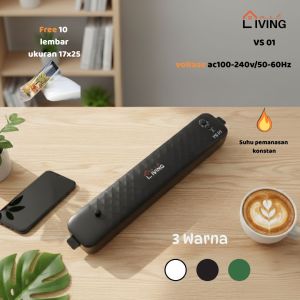 Living Mart MESIN VACUUM SEALER VAKUM MAKANAN PACKING MESIN PRES VS 01
