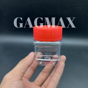 10pcs 118ml Tiny Square PET Plastic Jar Bottle