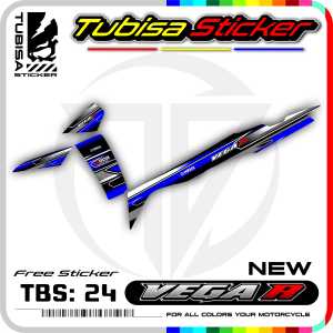 Sticker Striping Variasi New Vega R - Stiker Striping Motor New Vega R. TBS.24