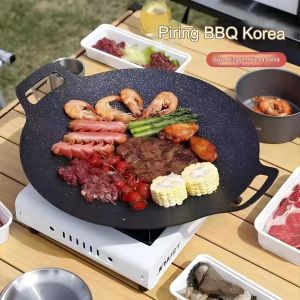 Wajan Konduksi 34CM - Wajan GRILL PAN BBQ Anti Lengket serbaguna