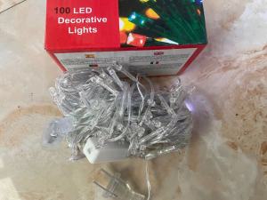 100 Led 10m 220V Long Bright Copper Wire Night Lights Christmas Lights with Tail Plug Can Be Connected
