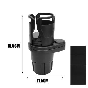 Multifunctional Car Cup Holder 360 Rotating Adjustable Double Layer Cup Holder Expander Adapter Car Cup Mount Mobile Phone Holder
