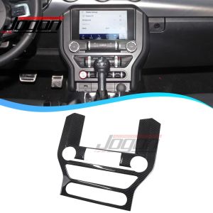 OnlyF U Dry Carbon Fiber Car Interior Central GPS Display Frame Radio Stereo Panel Cover Trim Accessories For Ford Mustang GT 2018-2021 X2Z8B