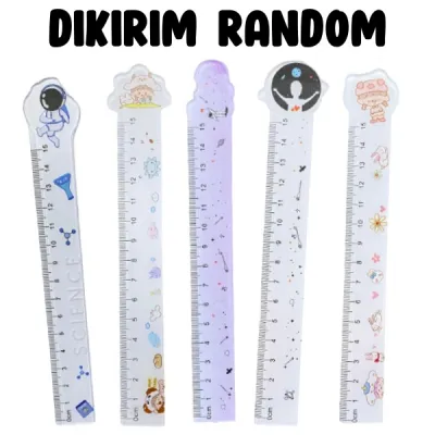 Penggaris Lucu 15 Cm Penggaris Anak Pelajar Mahasiswa Motif Astronot Penggaris funny karakter 15cm Pengaris Sekolah Kantor Motif Lucu Bahan Plastik Import